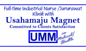 Full time Industrial nurse Jururawat Klinik with Usahamaju Magnet Sdn Bhd in Medical Health