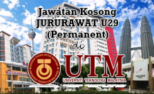 Jawatan Kosong JURURAWAT U29 (Permanent) di Universiti Teknologi Malaysia
