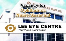 Ophthalmic Nurse/Assistant at Lee Eye Centre Sdn Bhd