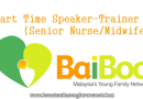 Part Time Speaker-Trainer (Senior Nurse-Midwife)