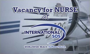 Vacancy for Nurse at International SOS (M) Sdn Bhd