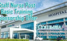 Staff Nurse Post Basic Training Sponsorship Offer at Columbia Asia Group of Companies