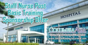 Staff Nurse Post Basic Training Sponsorship Offer at Columbia Asia Group of Companies