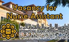 Vacancy for Nurse Assistant at IIUM Kuantan Campus