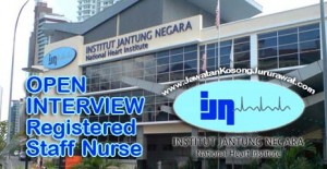 Vacancy for Registered Staff Nurse in Institut Jantung Negara (IJN)
