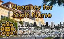 Vacancy for Staff Nurse at IIUM Kuantan Campus