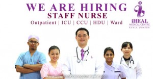 Vacancy for Staff Nurse at iHEAL Medical Centre
