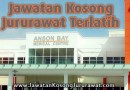 Jawatan Kosong Jururawat Terlatih (Staff Nurse) di Anson Bay Medical Centre