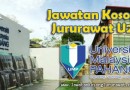 Jawatan Kosong Jururawat U29 di Universiti Malaysia Pahang (UMP)