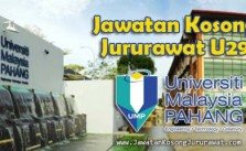 Jawatan Kosong Jururawat U29 di Universiti Malaysia Pahang (UMP)