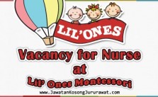 Vacancy for Nurse at Lil’ Ones Montessori