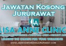 Jawatan Kosong Jururawat di Klinik Lisa Anne