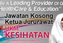 Jawatan Kosong Ketua Jururawat di UKM Kesihatan SDN BHD