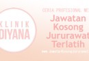 Jawatan Kosong Jururawat Terlatih Diana Care & Solutions Sdn