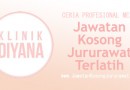 Jawatan Kosong Jururawat Terlatih Diana Care & Solutions Sdn